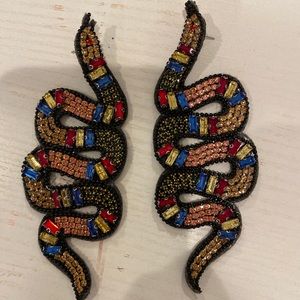 Snake earrings
